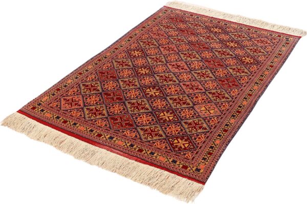 Afghan Oriental Rug 118 × 177 cm, Silk, hand-knotted — view 3 Afghan Oriental Rug 118 × 177 cm, Silk, hand-knotted — view 3