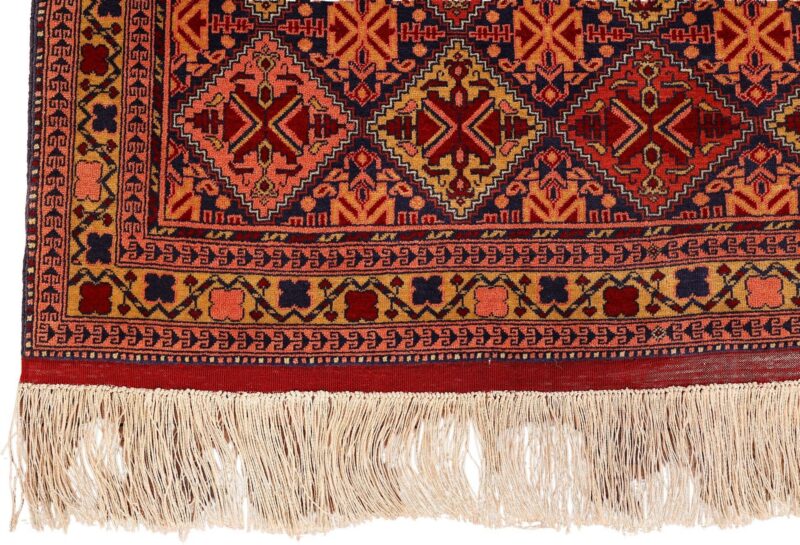 Afghan Oriental Rug 118 × 177 cm, Silk, hand-knotted — view 5 Afghan Oriental Rug 118 × 177 cm, Silk, hand-knotted — view 5