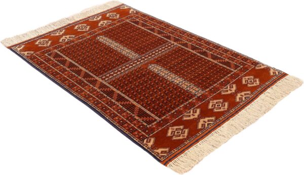 Afghan Oriental Rug 123 × 179 cm, Silk, hand-knotted, antique — view 4