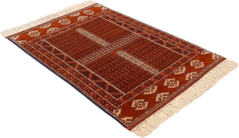 Afghan Oriental Rug 123 × 179 cm, Silk, hand-knotted, antique — view 4