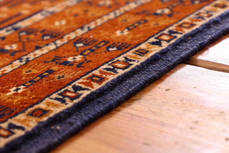 Afghan Oriental Rug 123 × 179 cm, Silk, hand-knotted, antique — view 6
