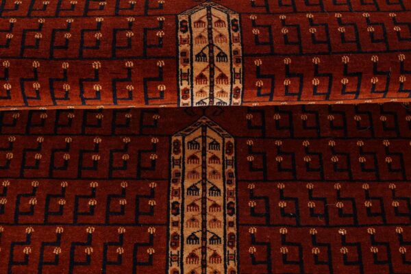 Afghan Oriental Rug 123 × 179 cm, Silk, hand-knotted, antique — view 8