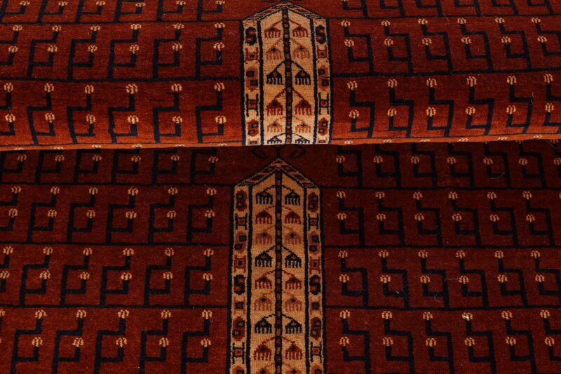 Afghan Oriental Rug 123 × 179 cm, Silk, hand-knotted, antique — view 8