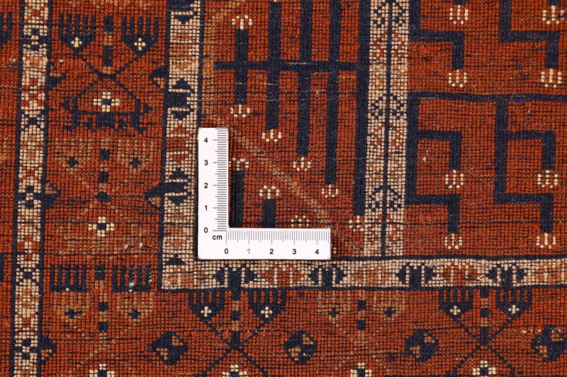 Afghan Oriental Rug 123 × 179 cm, Silk, hand-knotted, antique — view 9