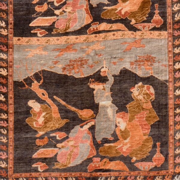 Afghan Oriental Rug 123 × 180 cm, Silk, hand-knotted — view 4