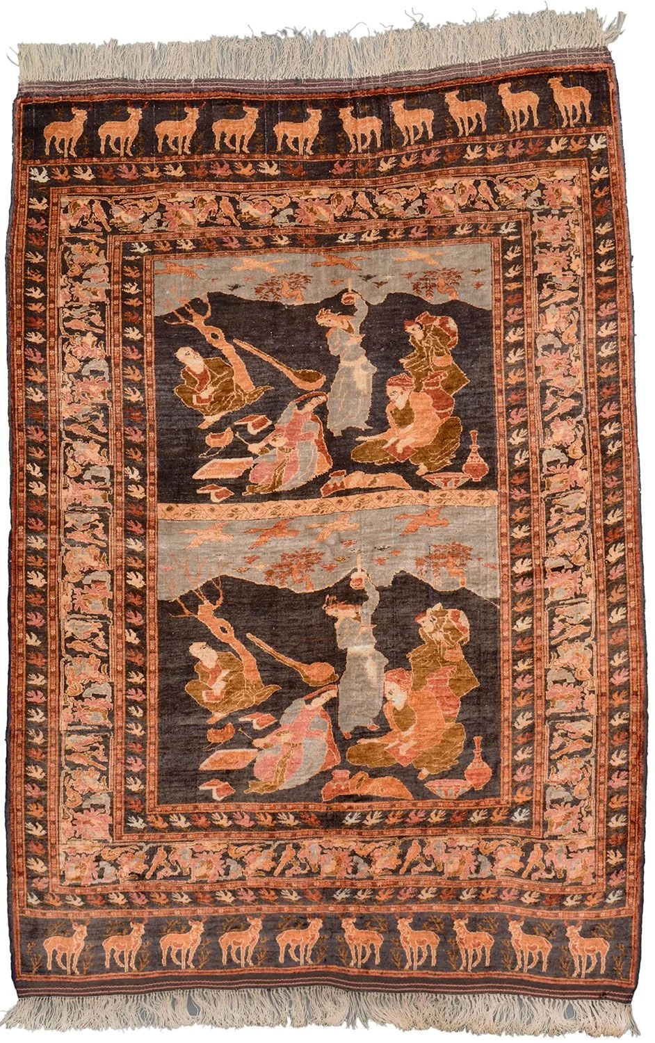 Afghan Oriental Rug 123 × 180 cm, Silk, hand-knotted