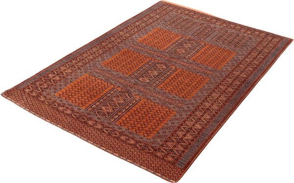 Afghan Oriental Rug 135 × 205 cm, Wool and Silk, hand-knotted — view 3