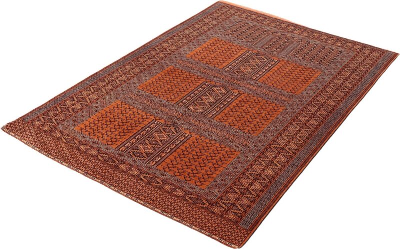 Afghan Oriental Rug 135 × 205 cm, Wool and Silk, hand-knotted — view 3