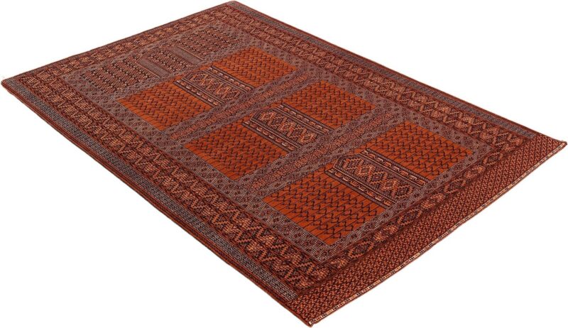 Afghan Oriental Rug 135 × 205 cm, Wool and Silk, hand-knotted — view 4
