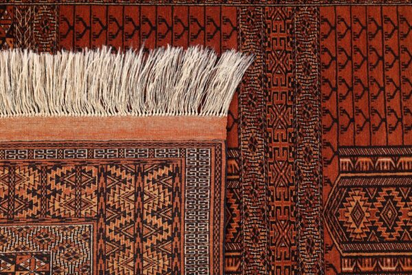 Afghan Oriental Rug 135 × 205 cm, Wool and Silk, hand-knotted — view 7