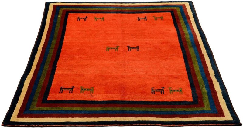 Gabbeh Oriental Rug 154 × 191 cm, Wool, hand-knotted — view 2