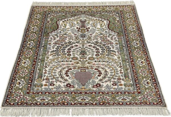 Qom Oriental Rug 121 × 183 cm, Silk, hand-knotted, exclusive — view 2