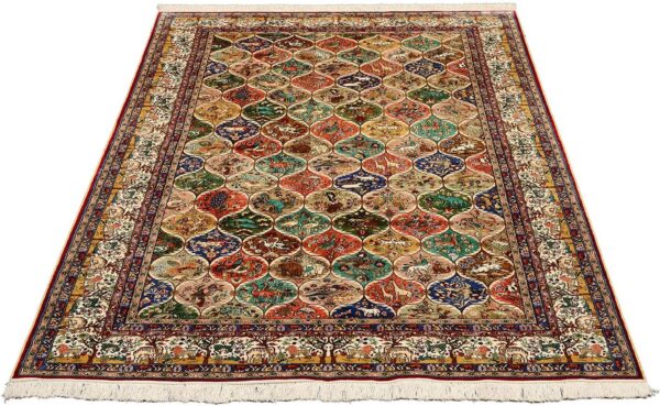 Qom Oriental Rug 153 × 242 cm, Silk, hand-knotted — view 2