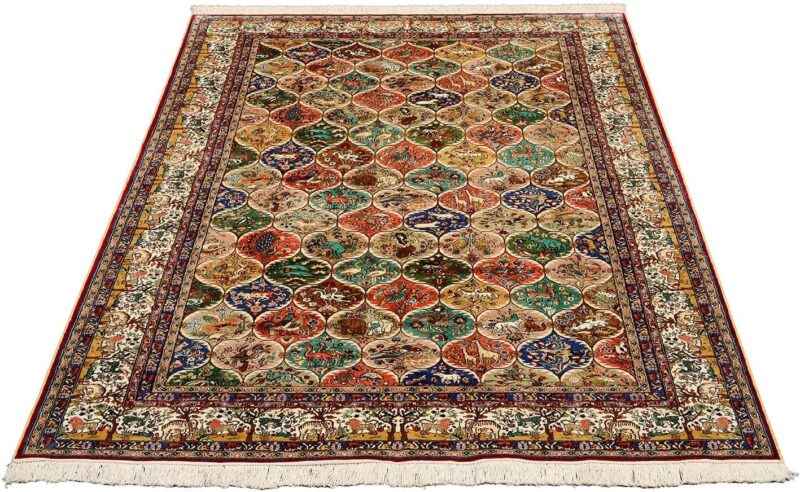 Qom Oriental Rug 153 × 242 cm, Silk, hand-knotted — view 2