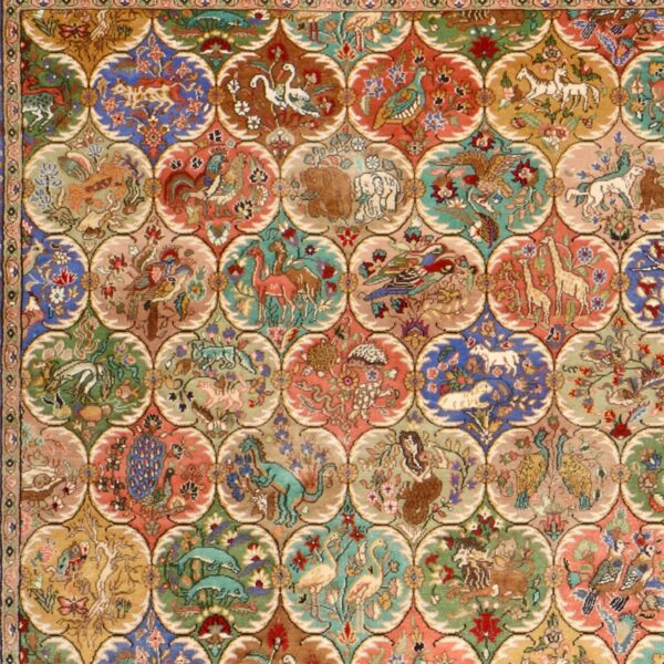 Qom Oriental Rug 153 × 242 cm, Silk, hand-knotted — view 4