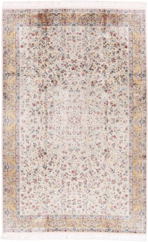 Qom Oriental Rug 200 × 300 cm, Silk, hand-knotted Qom Oriental Rug 200 × 300 cm, Silk, hand-knotted