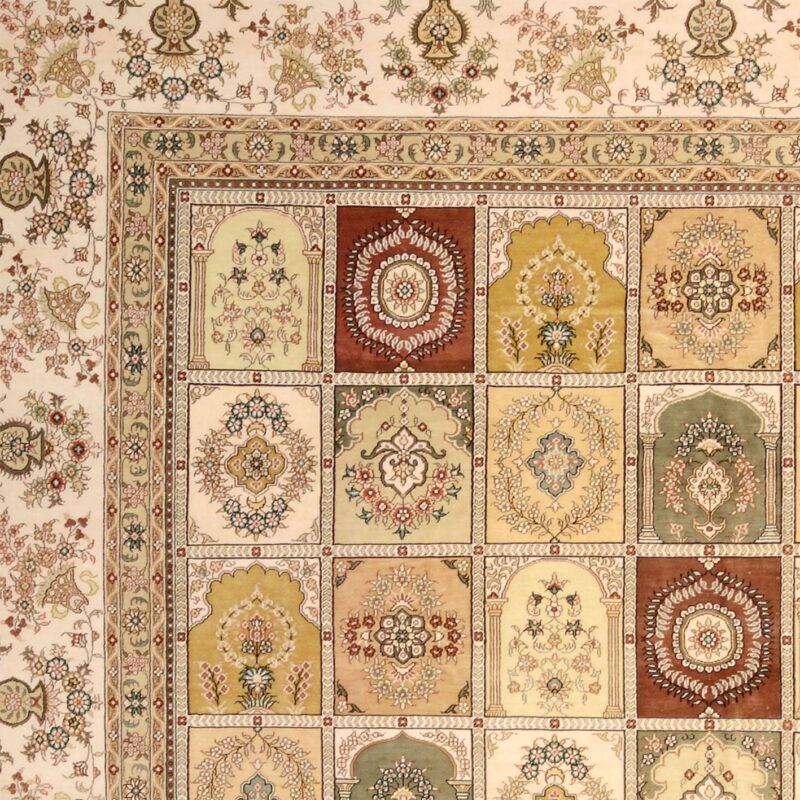 Qom Oriental Rug 245 × 302 cm, Silk, hand-knotted, exclusive — view 4