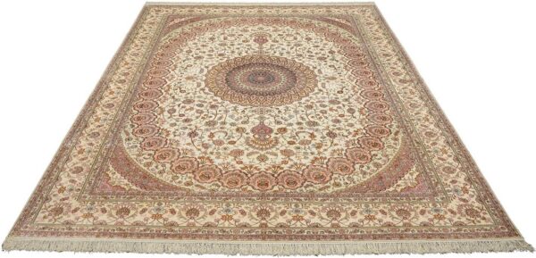 Qom Oriental Rug 280 × 355 cm, Silk, hand-knotted — view 2