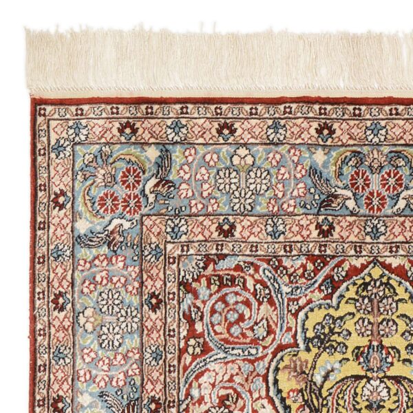 Qom Oriental Rug 77 × 117 cm, Silk, hand-knotted — view 5