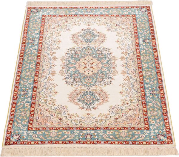 Qom Oriental Rug 78 × 121 cm, Silk, hand-knotted — view 3