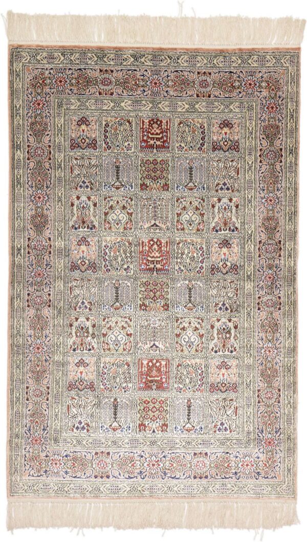 Qom Oriental Rug 78 × 122 cm, Silk, hand-knotted