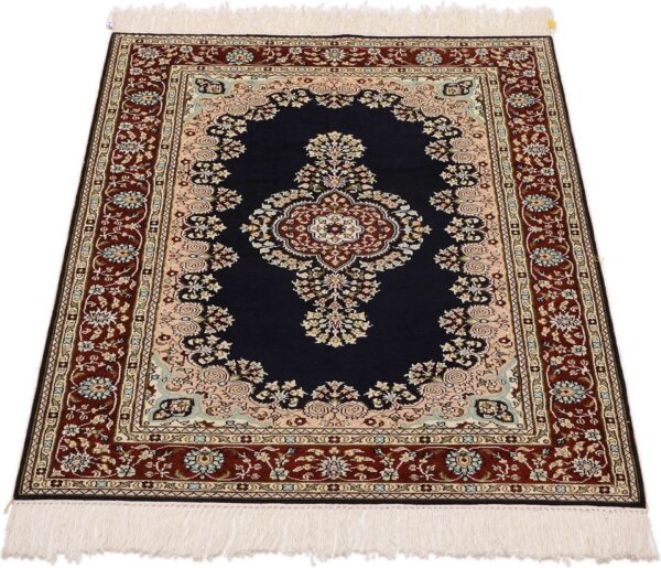 Qom Oriental Rug 79 × 121 cm, Silk, hand-knotted — view 2