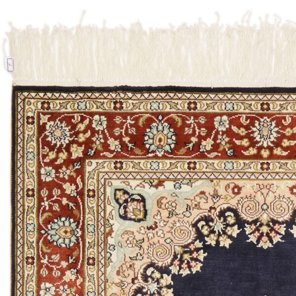 Qom Oriental Rug 79 × 121 cm, Silk, hand-knotted — view 5