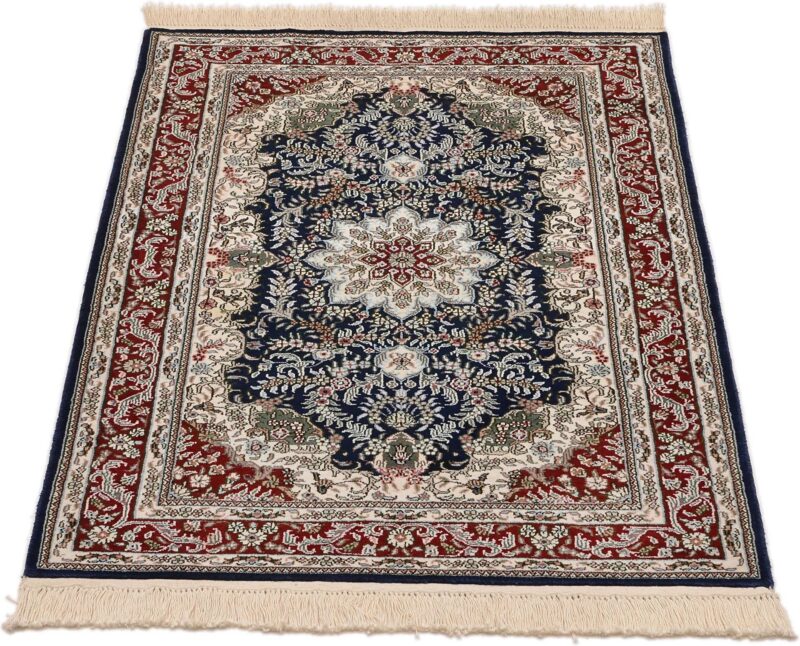 Qom Oriental Rug 80 × 124 cm, Silk, Multicolor, hand-knotted — view 2