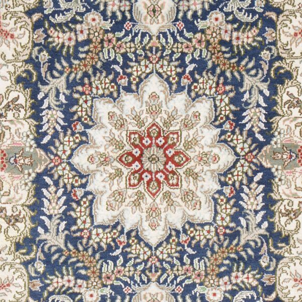 Qom Oriental Rug 80 × 124 cm, Silk, Multicolor, hand-knotted — view 4