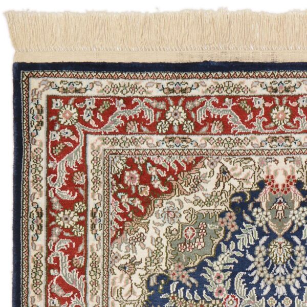 Qom Oriental Rug 80 × 124 cm, Silk, Multicolor, hand-knotted — view 5