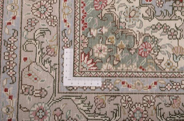 Qom Oriental Rug 80 × 124 cm, Silk, Red/Orange, hand-knotted, exclusive — view 3