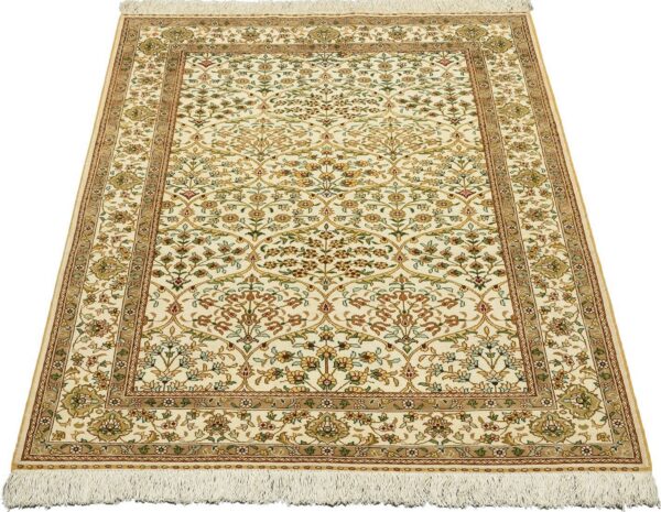 Qom Oriental Rug 93 × 147 cm, Silk, hand-knotted — view 2