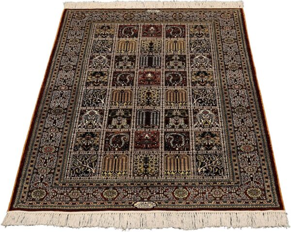Qom Oriental Rug 93 × 152 cm, Silk, hand-knotted, antique — view 2