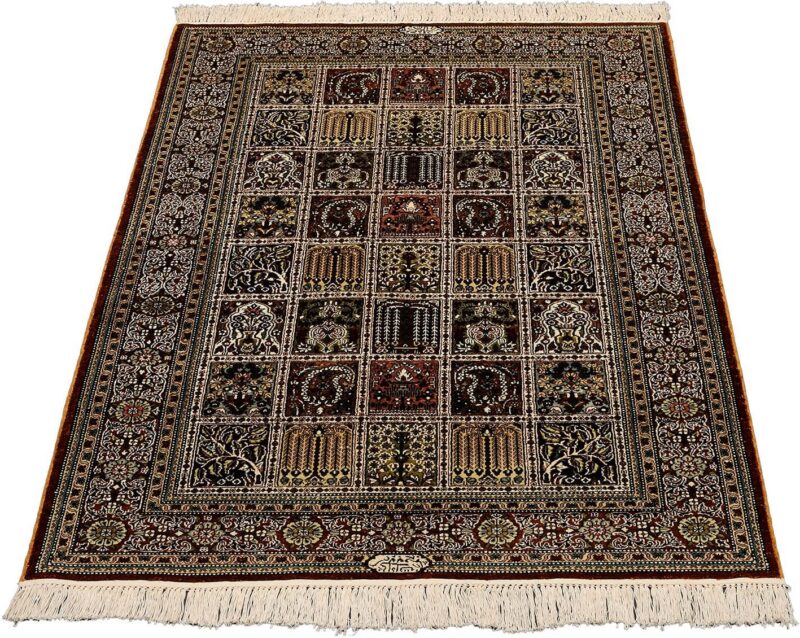 Qom Oriental Rug 93 × 152 cm, Silk, hand-knotted, antique — view 2