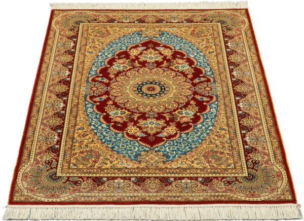 Qom Oriental Rug 94 × 137 cm, Silk, hand-knotted, exclusive — view 2