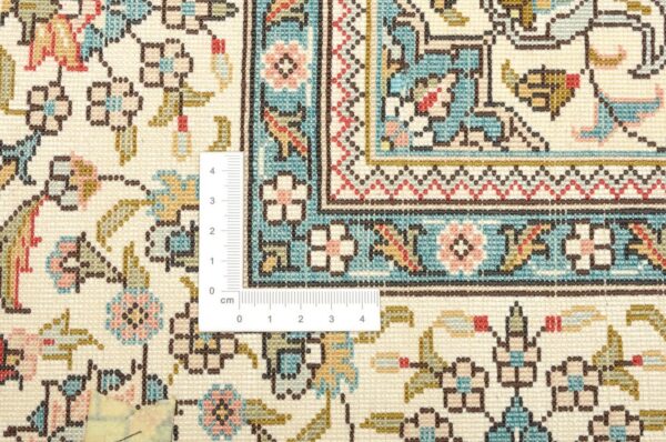 Qom Oriental Rug 94 × 150 cm, Silk, Multicolor, hand-knotted — view 3