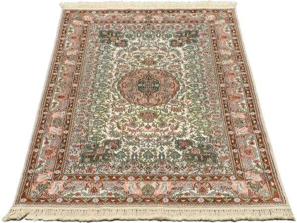 Qom Oriental Rug 94 × 154 cm, Silk, hand-knotted, exclusive — view 2