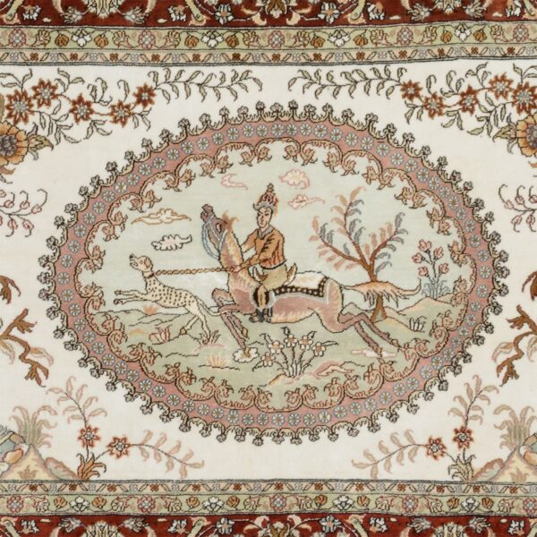 Qom Oriental Rug 95 × 156 cm, Silk, hand-knotted — view 4