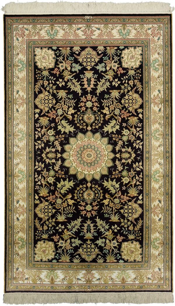 Qom Oriental Rug 95 × 157 cm, Silk, hand-knotted