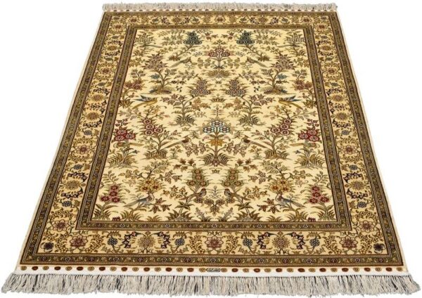 Hereke Oriental Rug 122 × 185 cm, Silk, hand-knotted — view 2