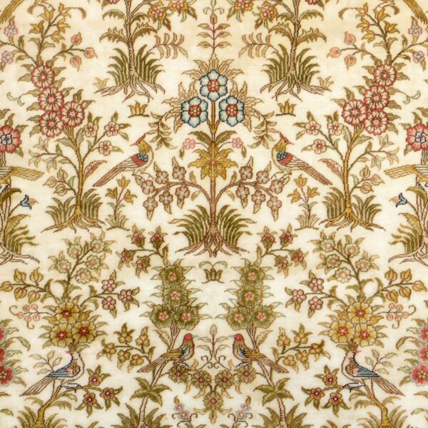 Hereke Oriental Rug 122 × 185 cm, Silk, hand-knotted — view 4