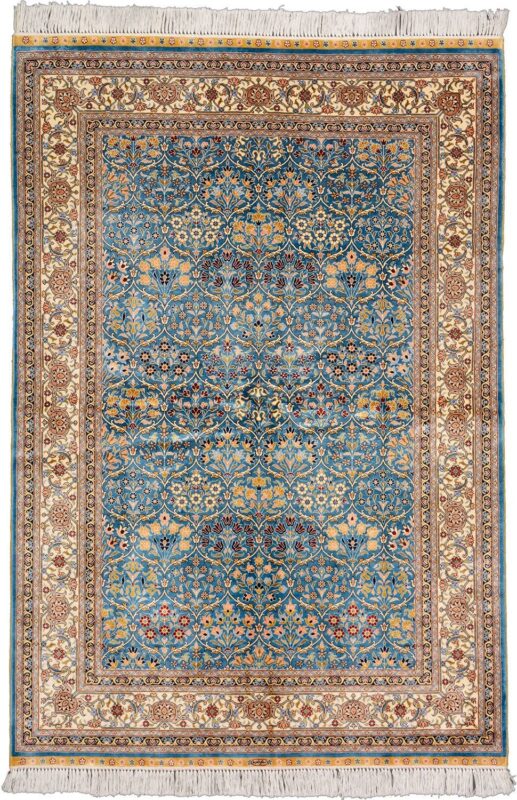 Hereke Oriental Rug 125 × 183 cm, Silk, hand-knotted Hereke Oriental Rug 125 × 183 cm, Silk, hand-knotted
