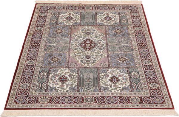 Hereke Oriental Rug 125 × 190 cm, Silk, Red/Orange, hand-knotted — view 2