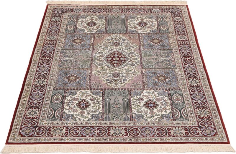 Hereke Oriental Rug 125 × 190 cm, Silk, Red/Orange, hand-knotted — view 2
