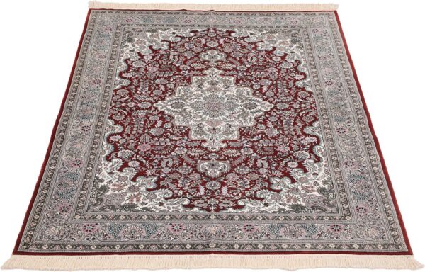 Hereke Oriental Rug 125 × 190 cm, Silk, Red/Orange, hand-knotted — view 2