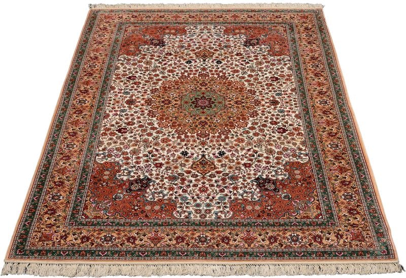 Hereke Oriental Rug 128 × 189 cm, Silk, hand-knotted, exclusive — view 2 Hereke Oriental Rug 128 × 189 cm, Silk, hand-knotted, exclusive — view 2