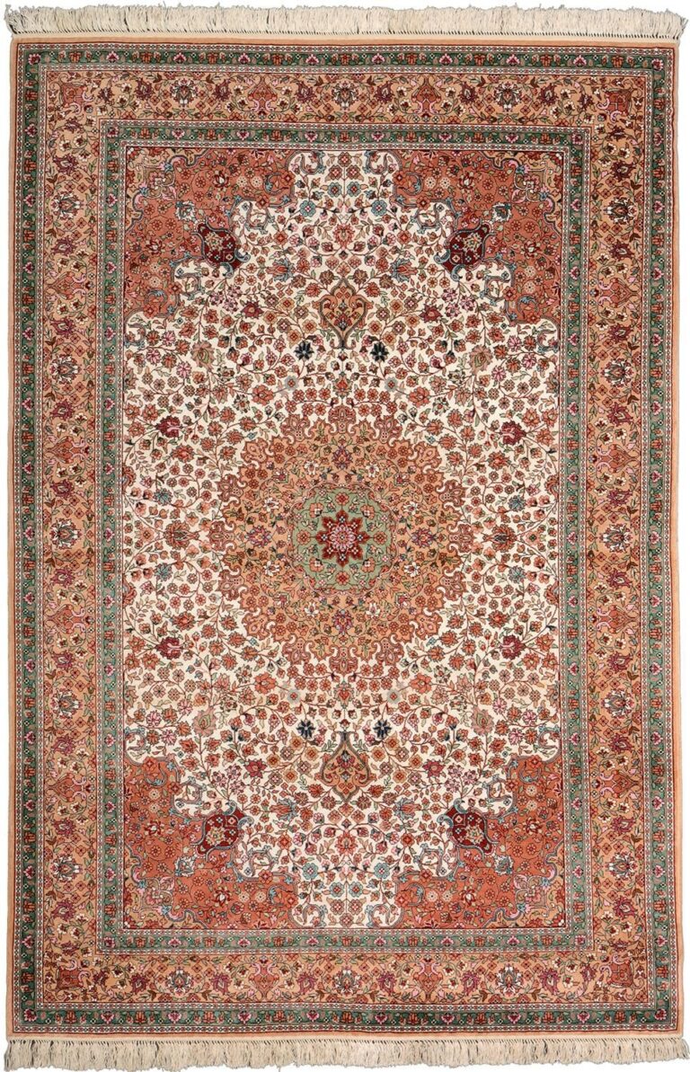 Hereke Oriental Rug 128 × 189 cm, Silk, hand-knotted, exclusive