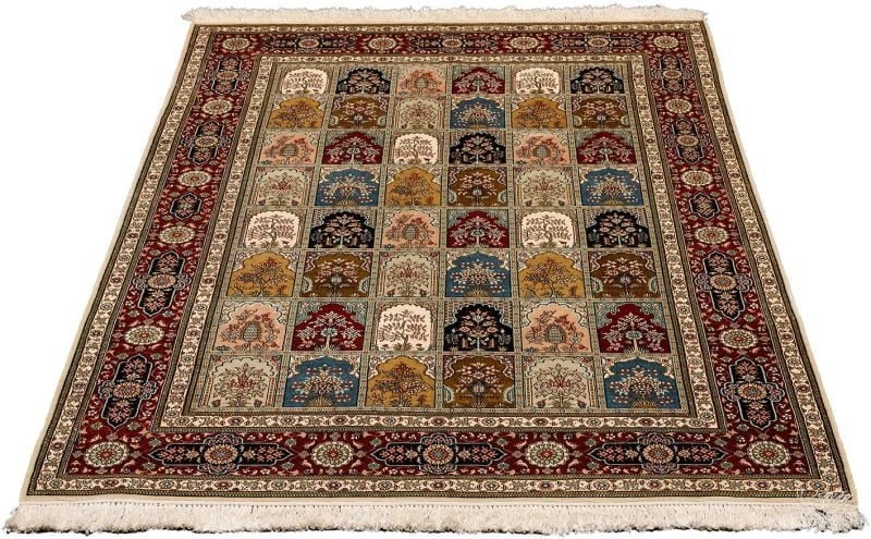 Hereke Oriental Rug 139 × 200 cm, Wool, hand-knotted — view 2