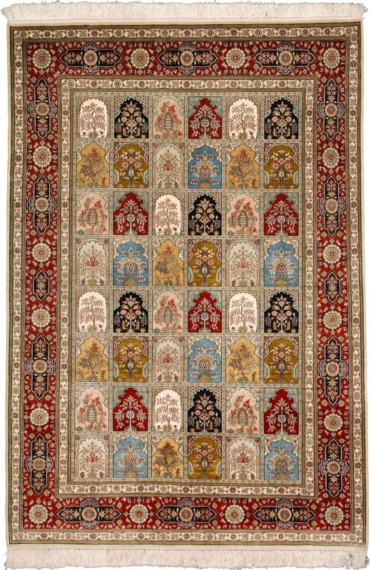 Hereke Oriental Rug 139 × 200 cm, Wool, hand-knotted