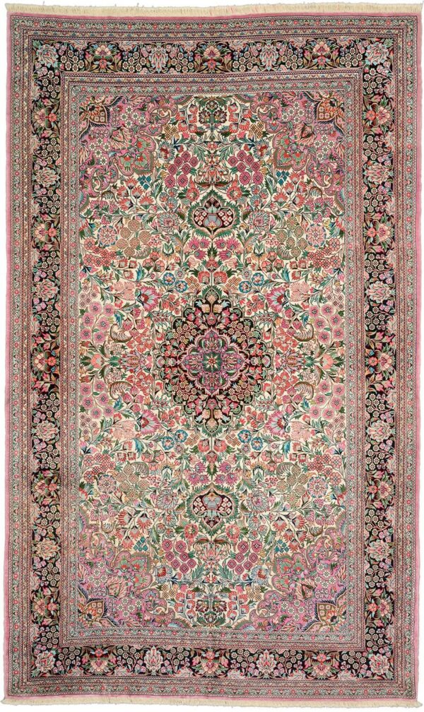 Hereke Oriental Rug 152 × 252 cm, Silk, hand-knotted
